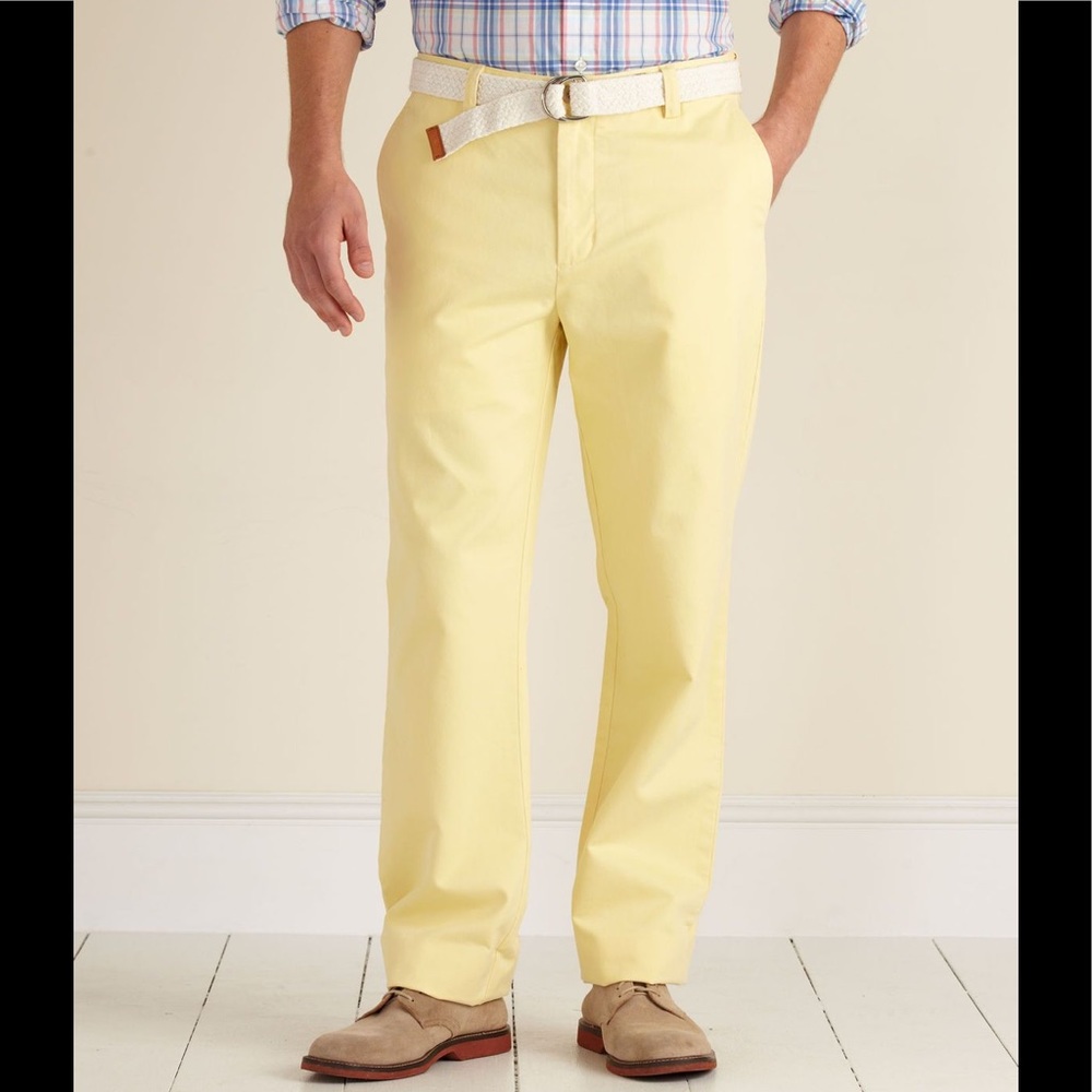 Vineyard Vines Yellow Collegiate Pants